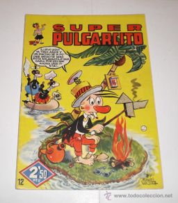 Tebeos: Super Pulgarcito Nº 12 · Portada de Manuel Vázquez · Bruguera · ca. 1949-1950